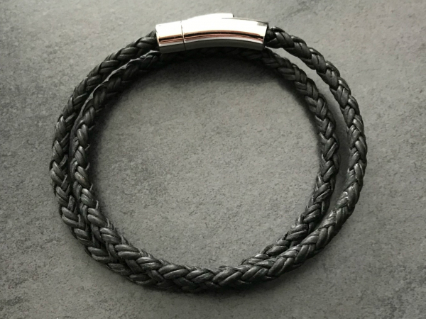 mean's leather wrap bracelet