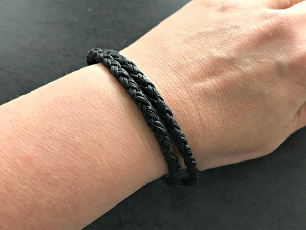 braided leather wrap bracelet