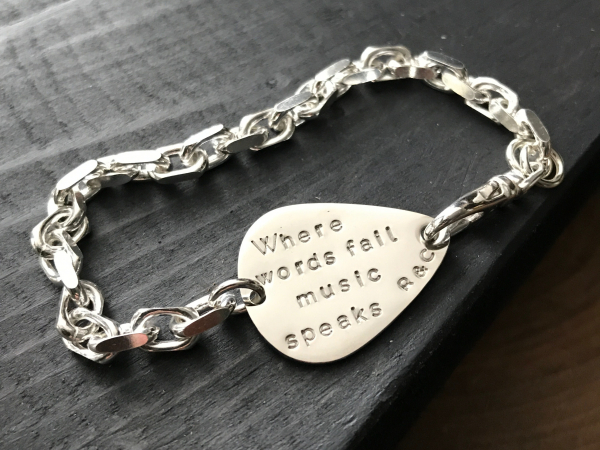 custom message chain bracelet