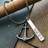 sterling silver anchor necklace