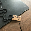 custom mens tag necklace
