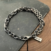 chunky silver chain bracelet