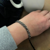 chunky silver men's bracelet