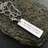 Mens personalized message necklace