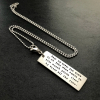 sterling silver men's personalized necklace