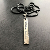 personalized silver quote bar