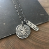 men's compass necklace