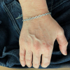 unisex sterling silver chain bracelet