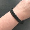 minimal men's leather bracelet