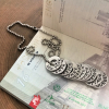 personalized travel tag necklace