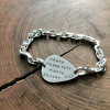 mens silver chain bracelet