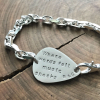 men's sterling silver quote bracelet